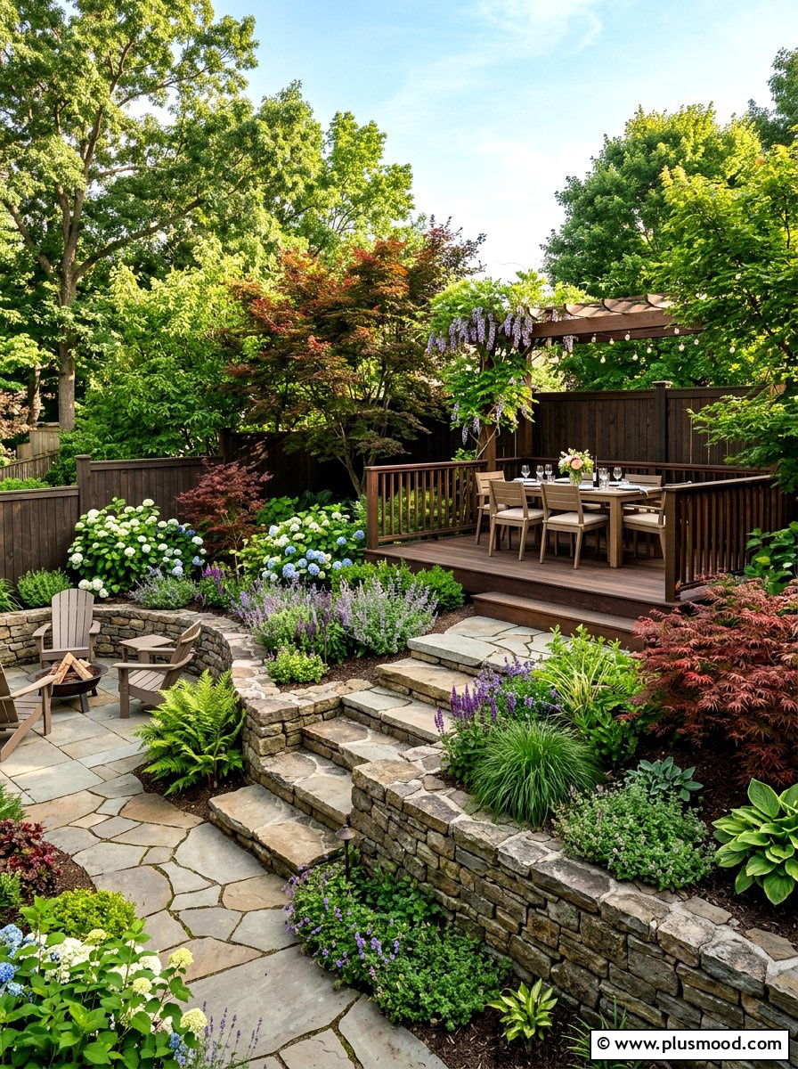 Multi Level Small Backyard - 25 small backyard ideas with dining area
