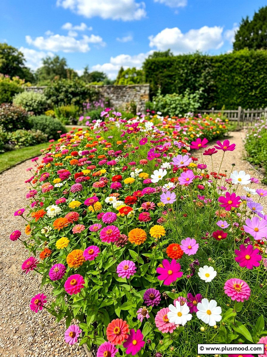 Multi color flower bed - 25 summer garden color ideas