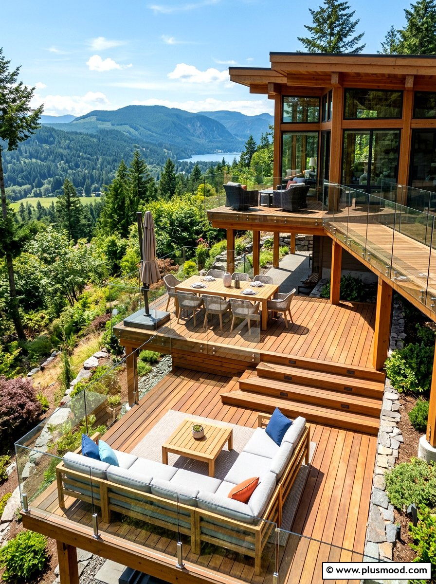 Multi level deck - 25 summer landscape design ideas
