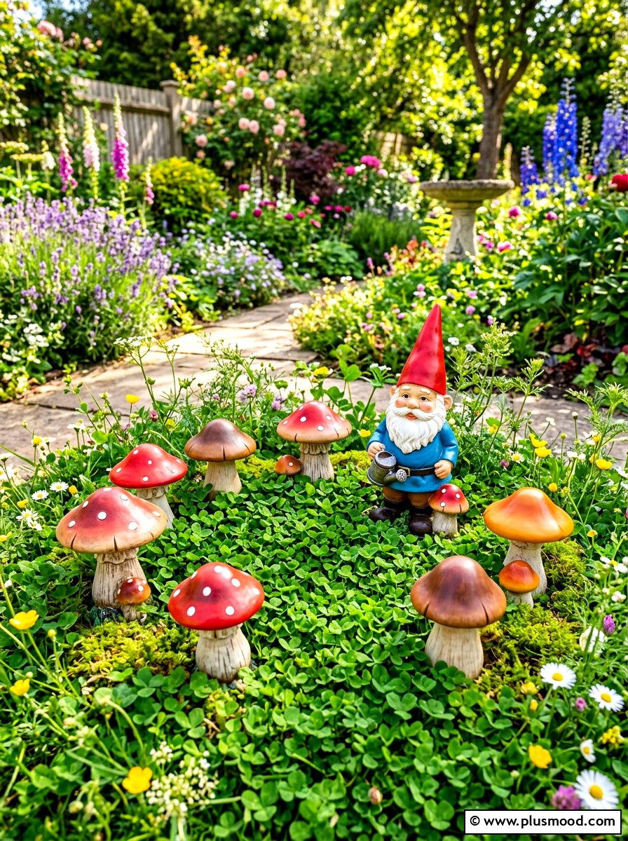 Mushroom Garden Statue - 25 summer garden statue ideas