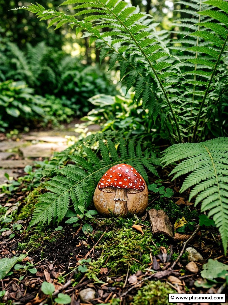 Mushroom painted rock - 25 painted rock ideas for beginners