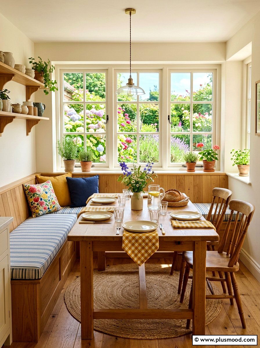 Mustard Gingham Napkin - 25 summer to fall kitchen decor ideas