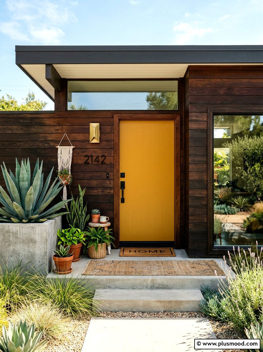 Mustard Yellow Front Door - 25 summer front door color ideas