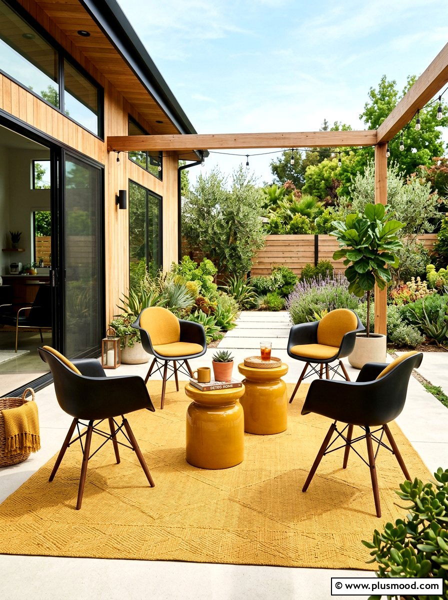 Mustard yellow patio - 25 summer patio color ideas