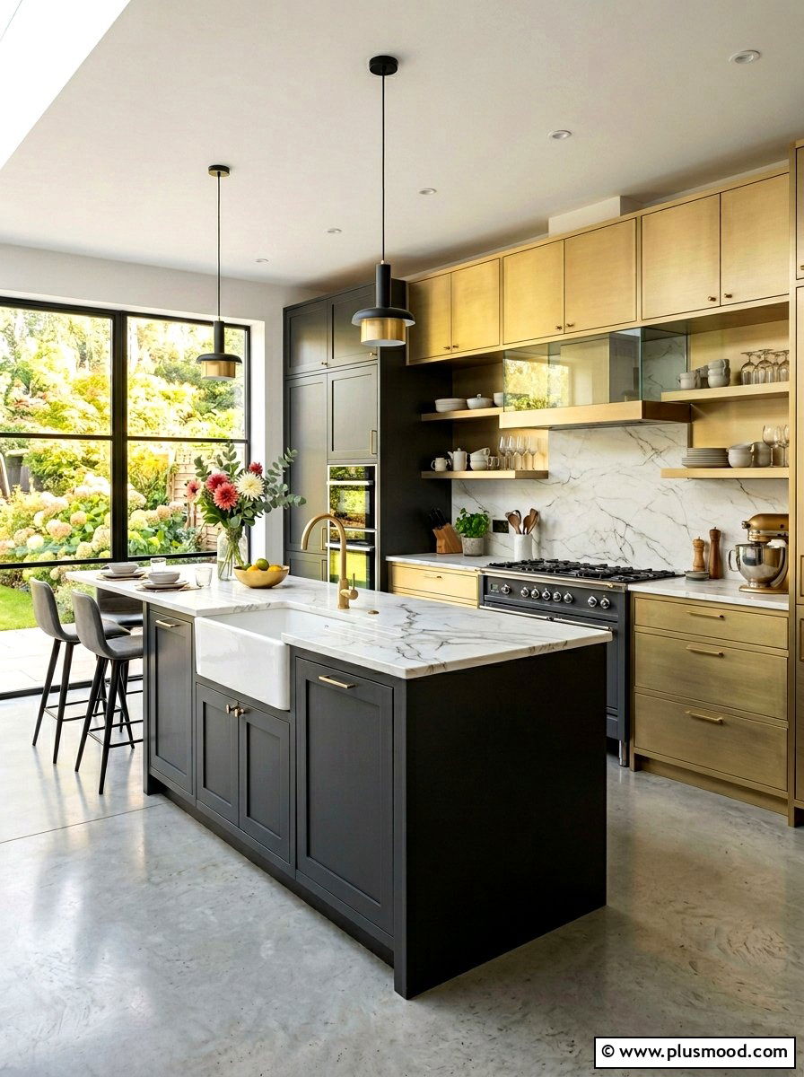 Muted Gold Kitchen - 25 summer kitchen color ideas
