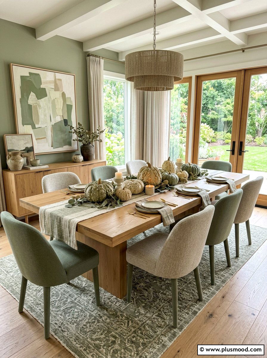 Muted Toned Gourd Centerpiece - 25 summer to fall centerpiece ideas