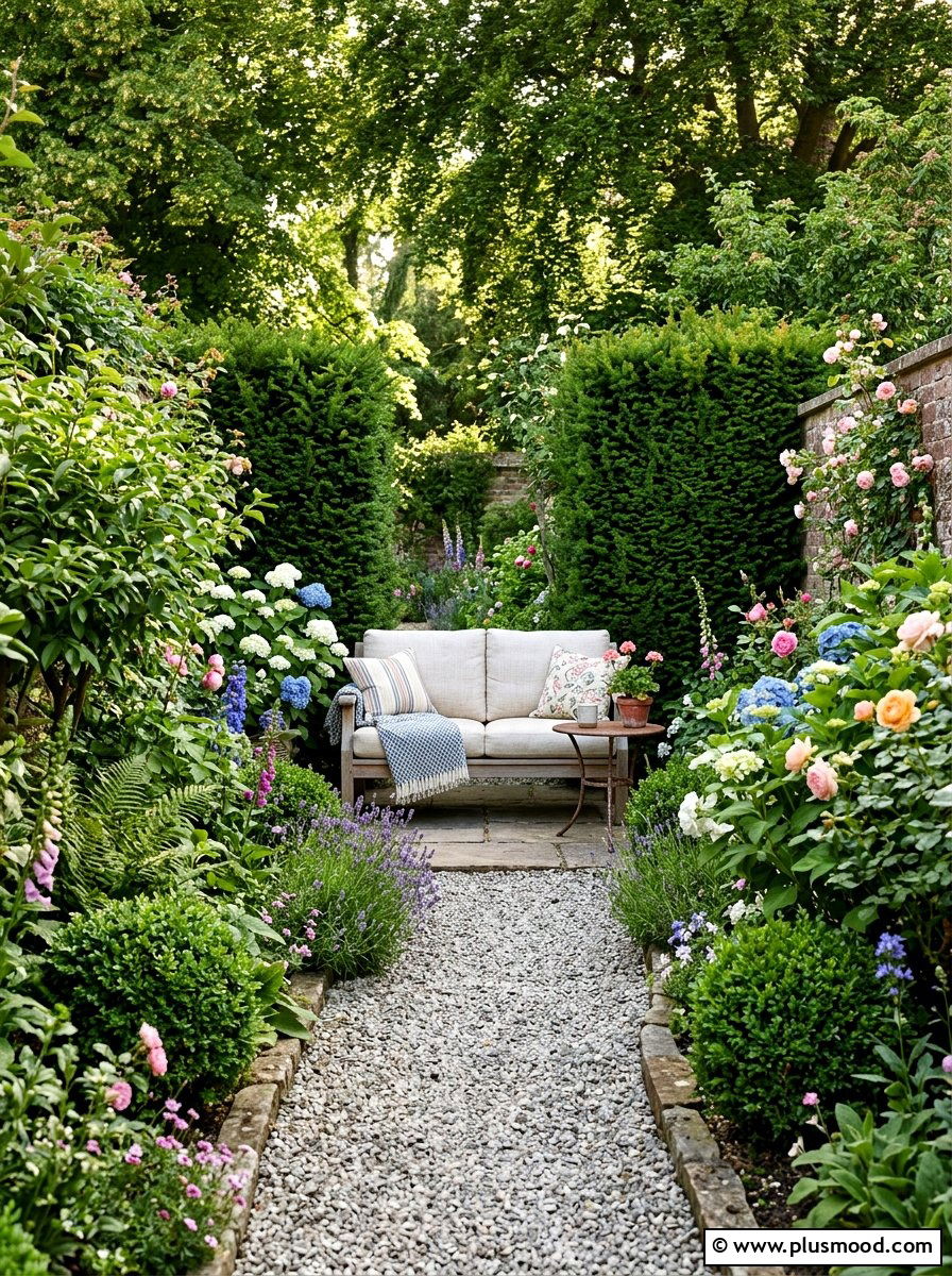 Narrow Backyard Garden Lounge - 25 small backyard ideas with outdoor sofa