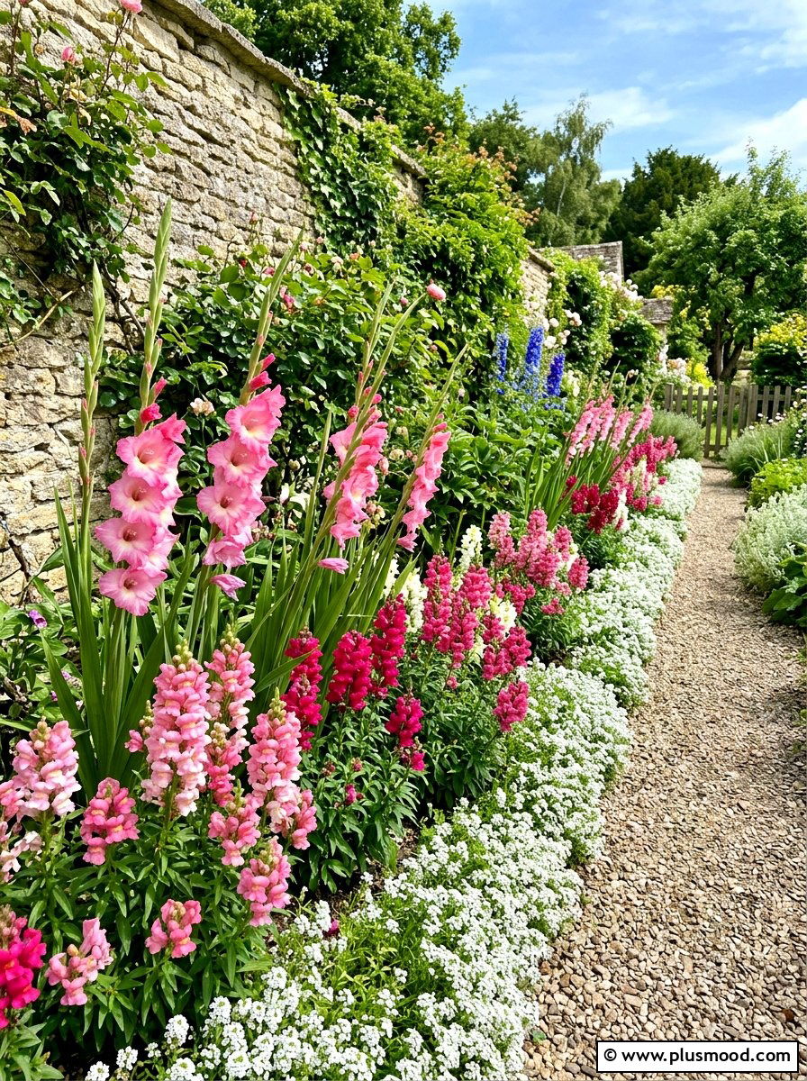 Narrow Flower Bed - 25 summer layered flower bed ideas