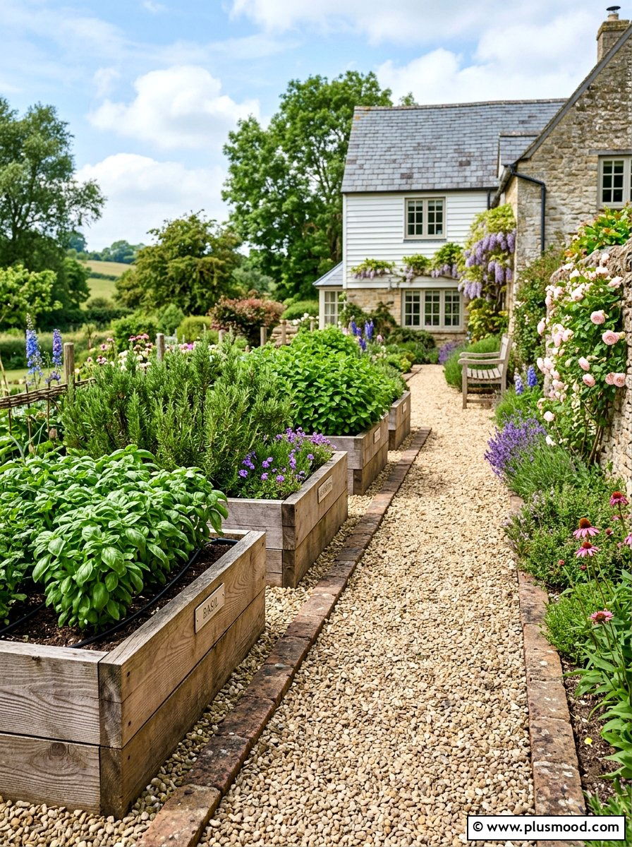 Narrow Herb Garden - 25 small backyard ideas for relaxing