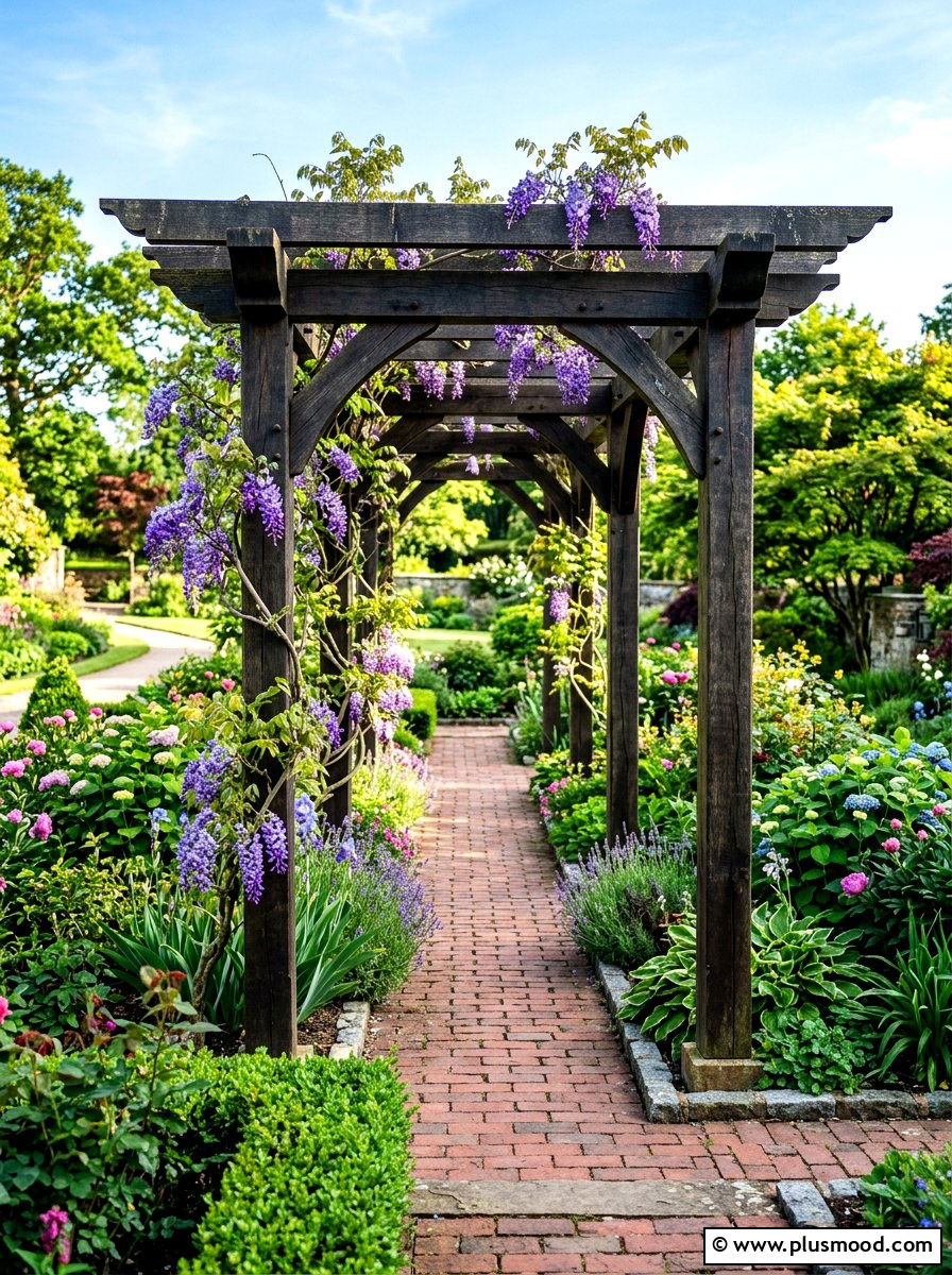 Narrow Pergola Structure - 25 summer side yard garden ideas