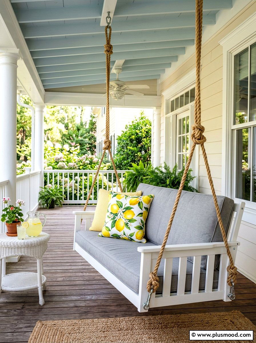 Narrow Porch Swing - 25 summer narrow porch ideas