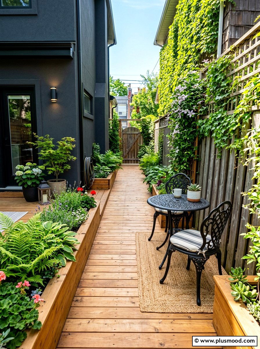Narrow Side Yard Deck - 25 summer backyard deck ideas