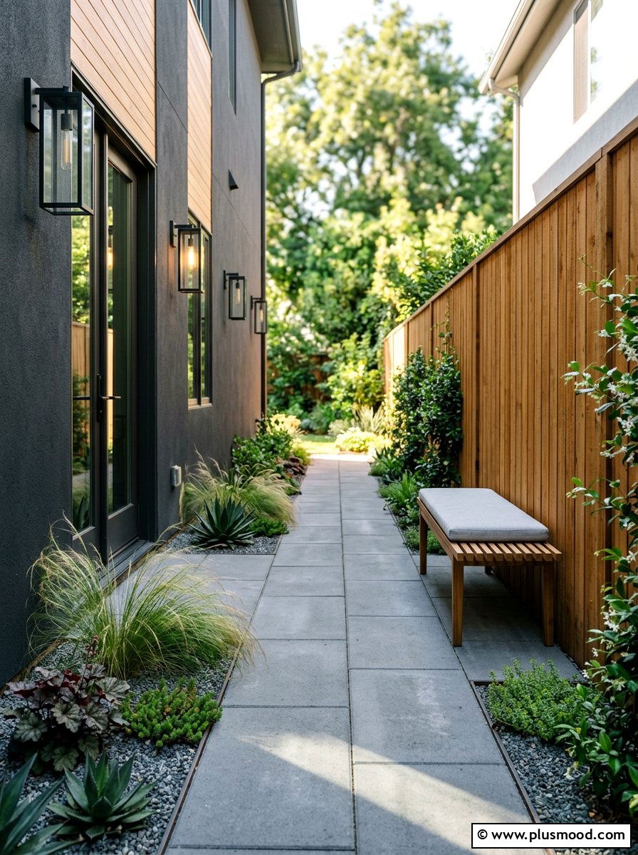 Narrow Side Yard Patio - 25 small backyard ideas with patio