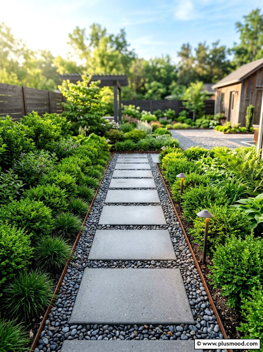 Narrow garden path - 25 small backyard ideas for narrow lots