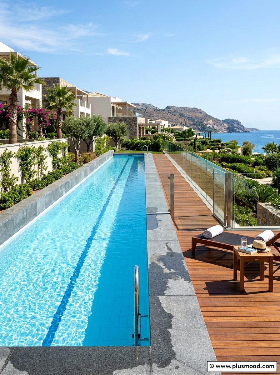 Narrow lap pool - 25 small backyard ideas for narrow lots