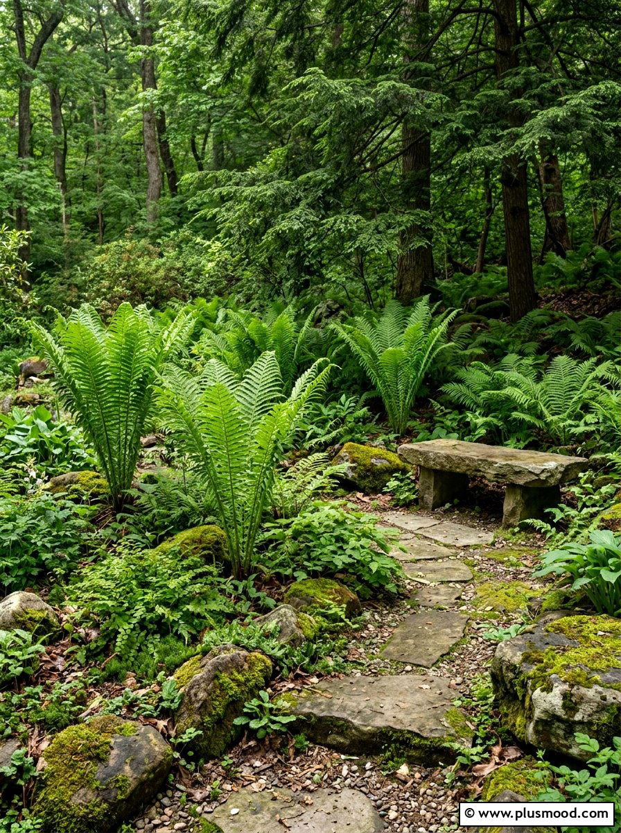 Native Fern Garden - 25 small backyard ideas with native plants