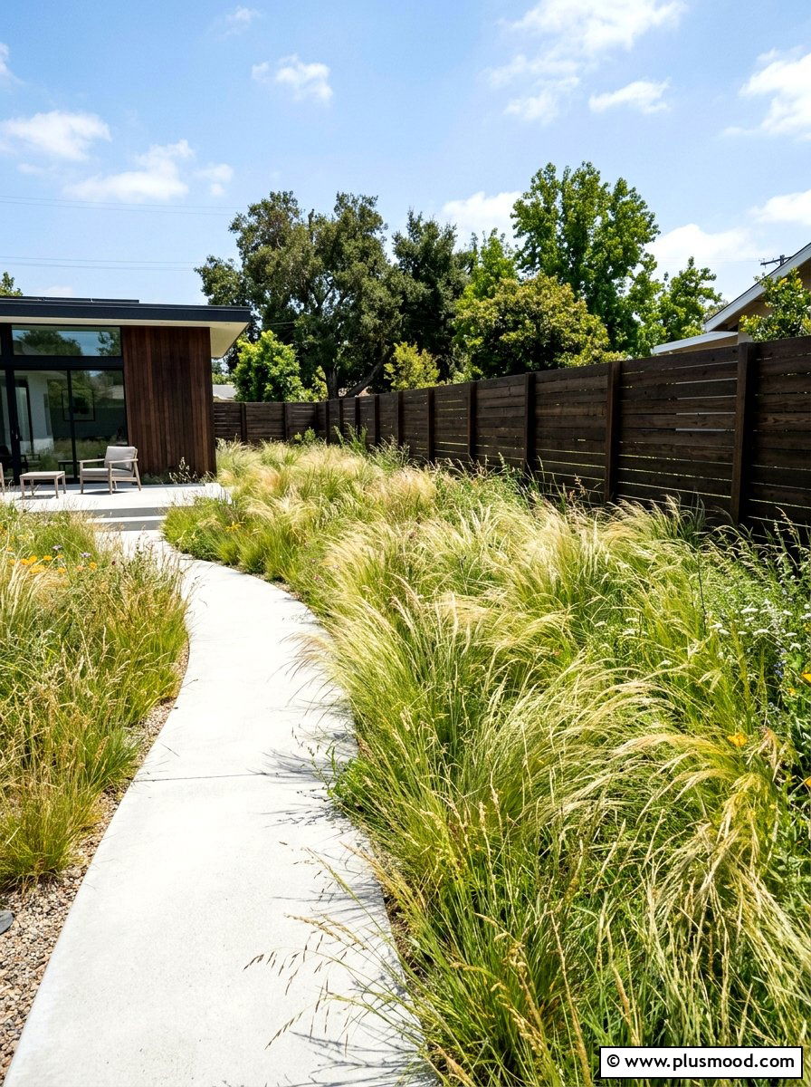 Native Meadow Grasses - 25 small backyard ideas for contemporary homes
