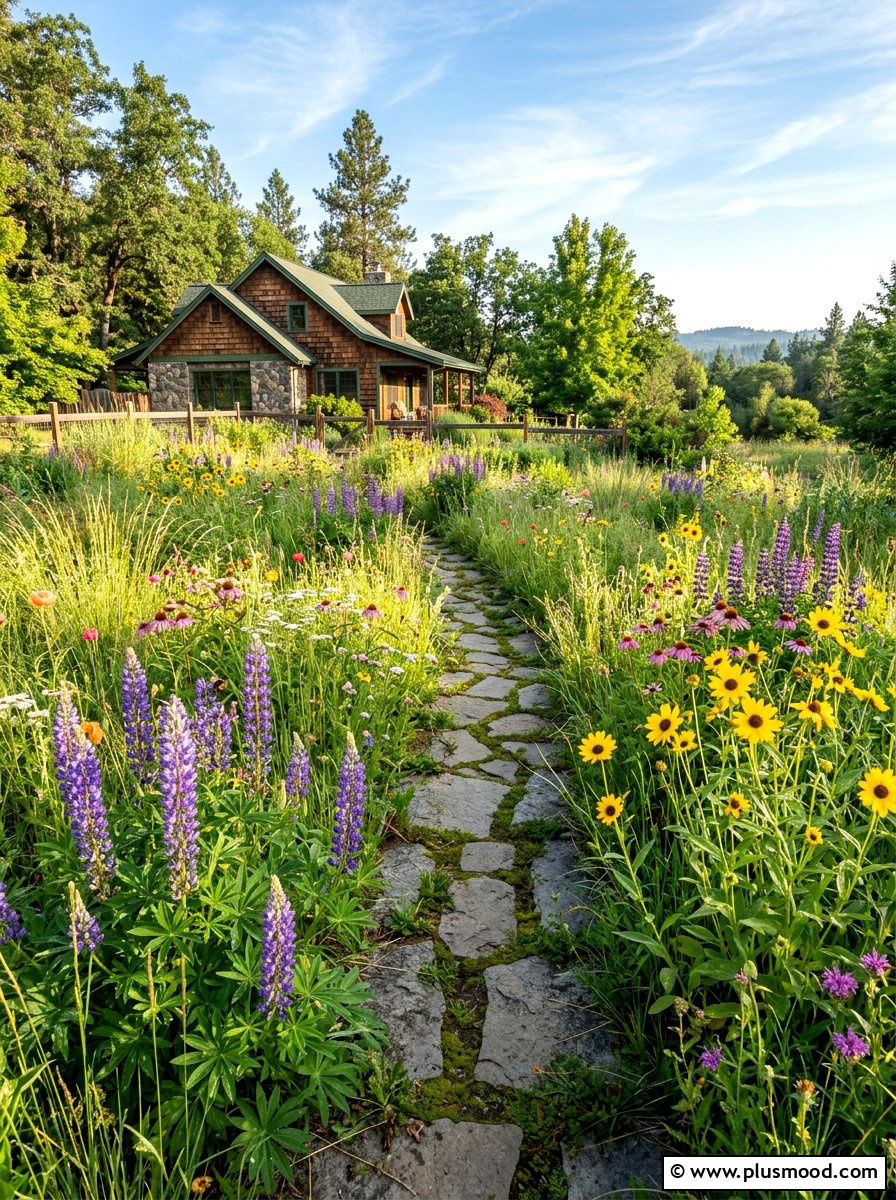 Native Plant Backyard - 25 summer budget landscaping ideas
