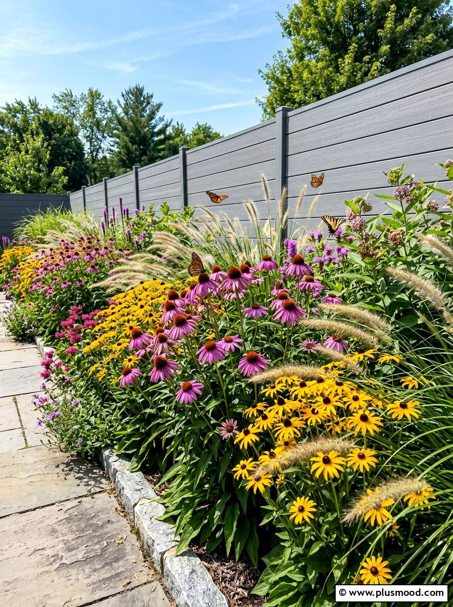 Native Plant Border - 25 summer modern garden ideas