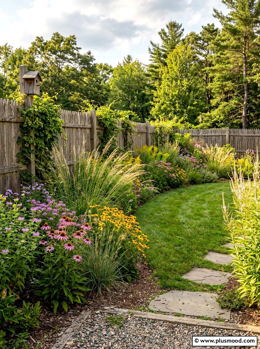 Native Plant Border - 25 Small Backyard Ideas