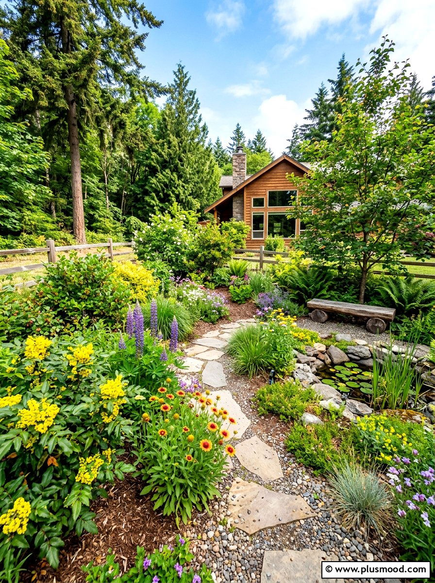 Native Plant Garden - 25 summer drought tolerant garden ideas