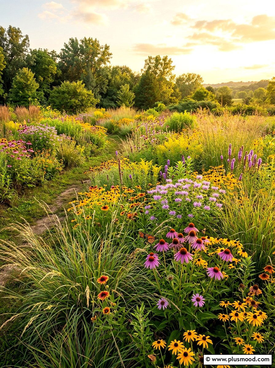 Native Plant Garden - 25 summer front yard makeover ideas