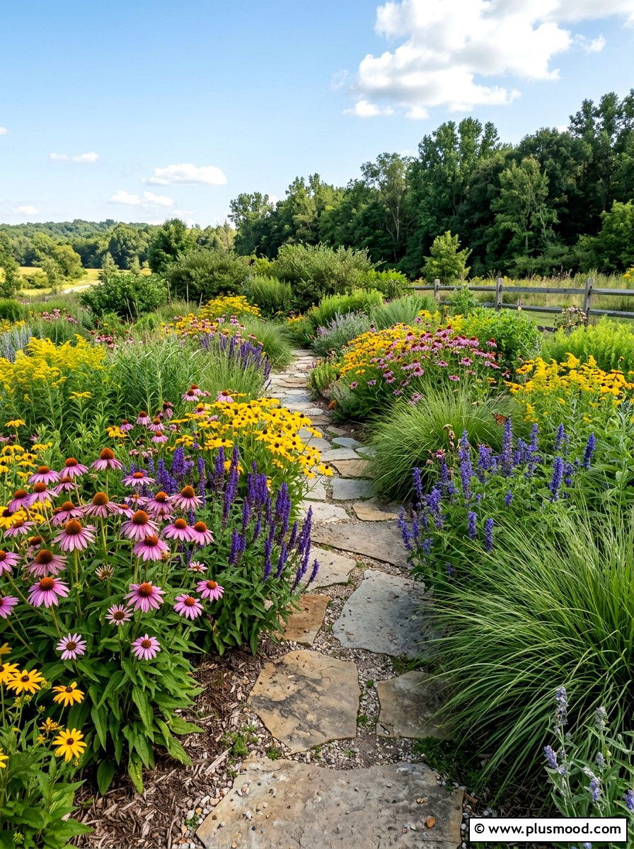 Native Plant Landscape - 25 summer low water landscaping ideas