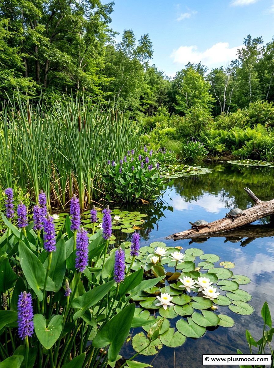 Native Plant Pond - 25 summer pond ideas for backyard