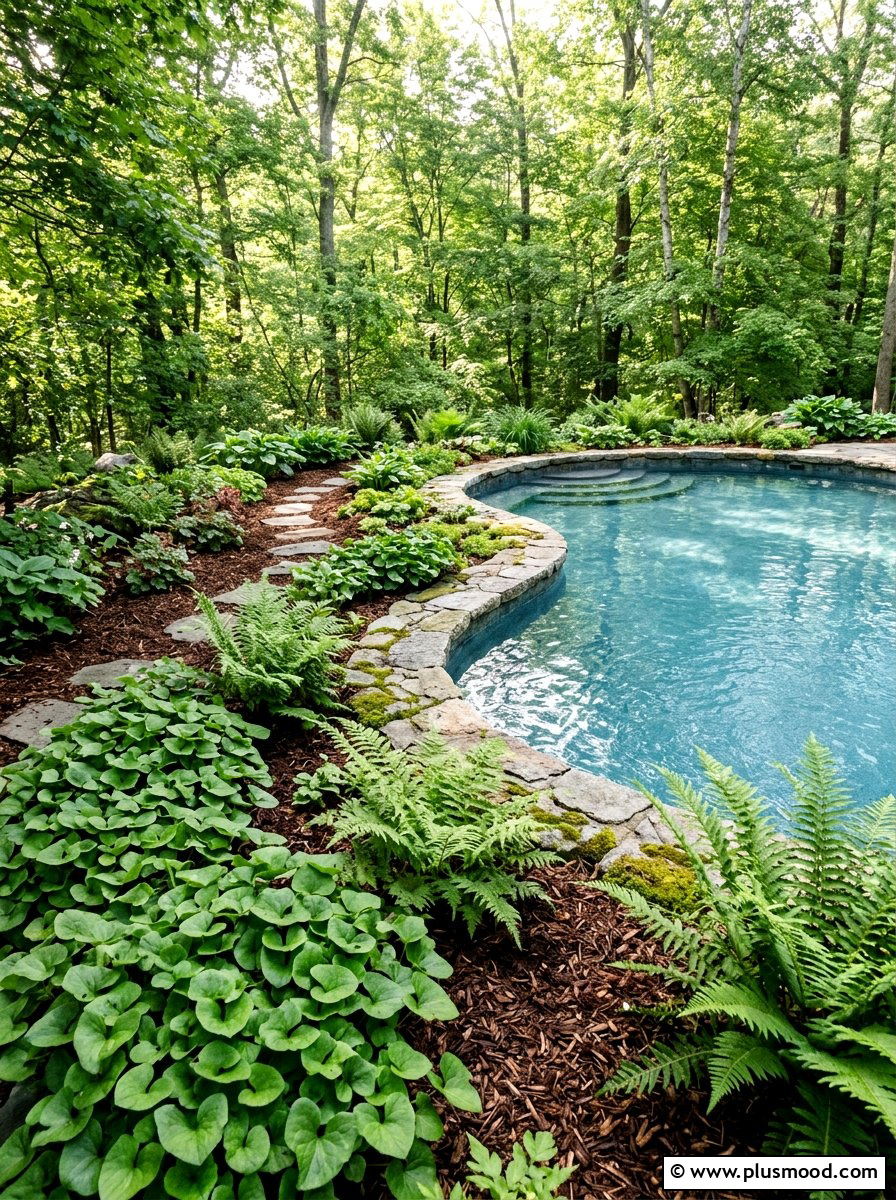 Native Shade Plants Pool Landscaping - 25 pool landscaping ideas for shaded backyards