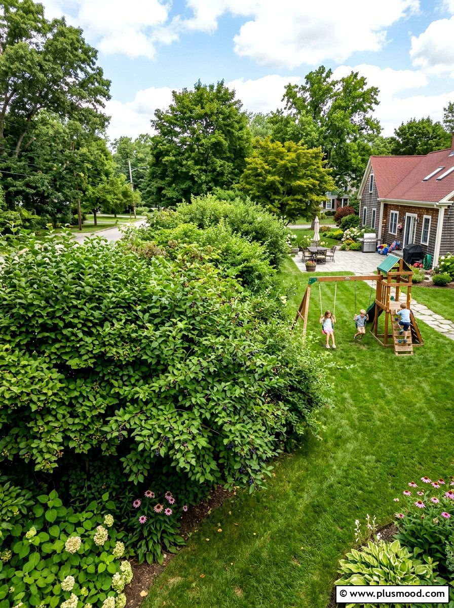 Native Shrub Hedgerow - 25 summer native plant landscaping ideas