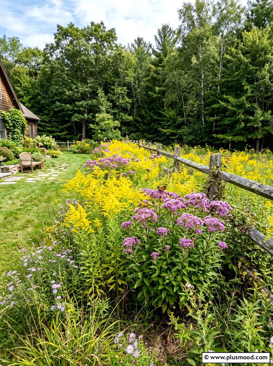 Native Wildflower Patch - 25 late summer landscaping ideas