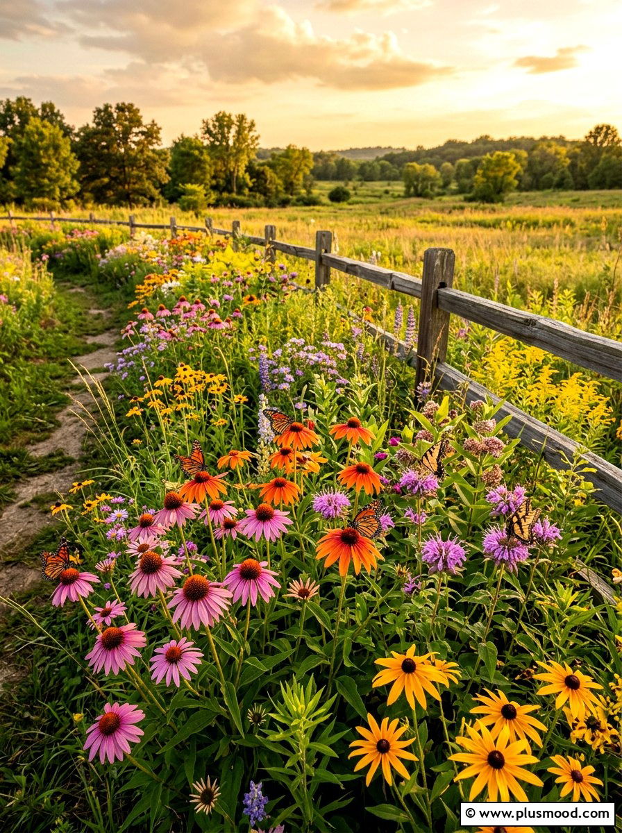 Native flower bed - 25 late summer backyard ideas