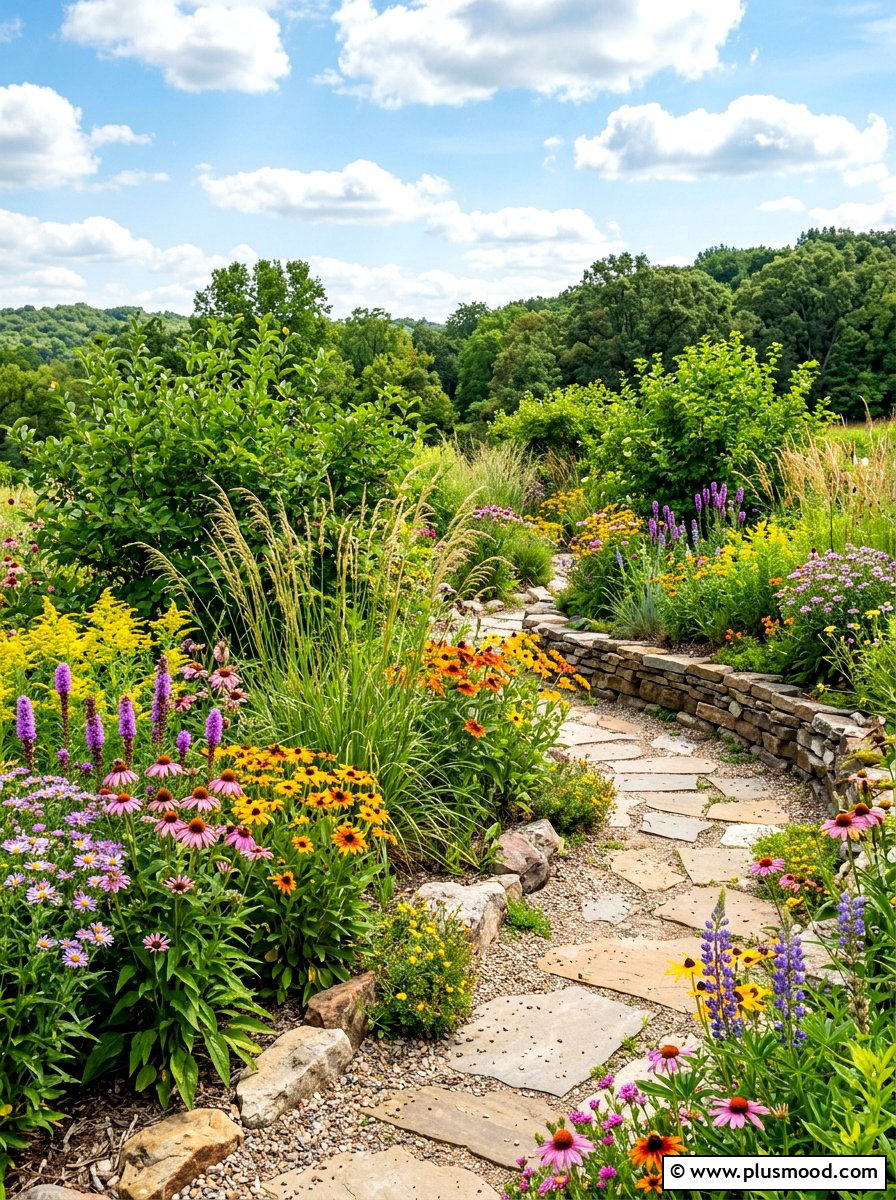 Native plant garden - 25 summer low maintenance landscaping ideas