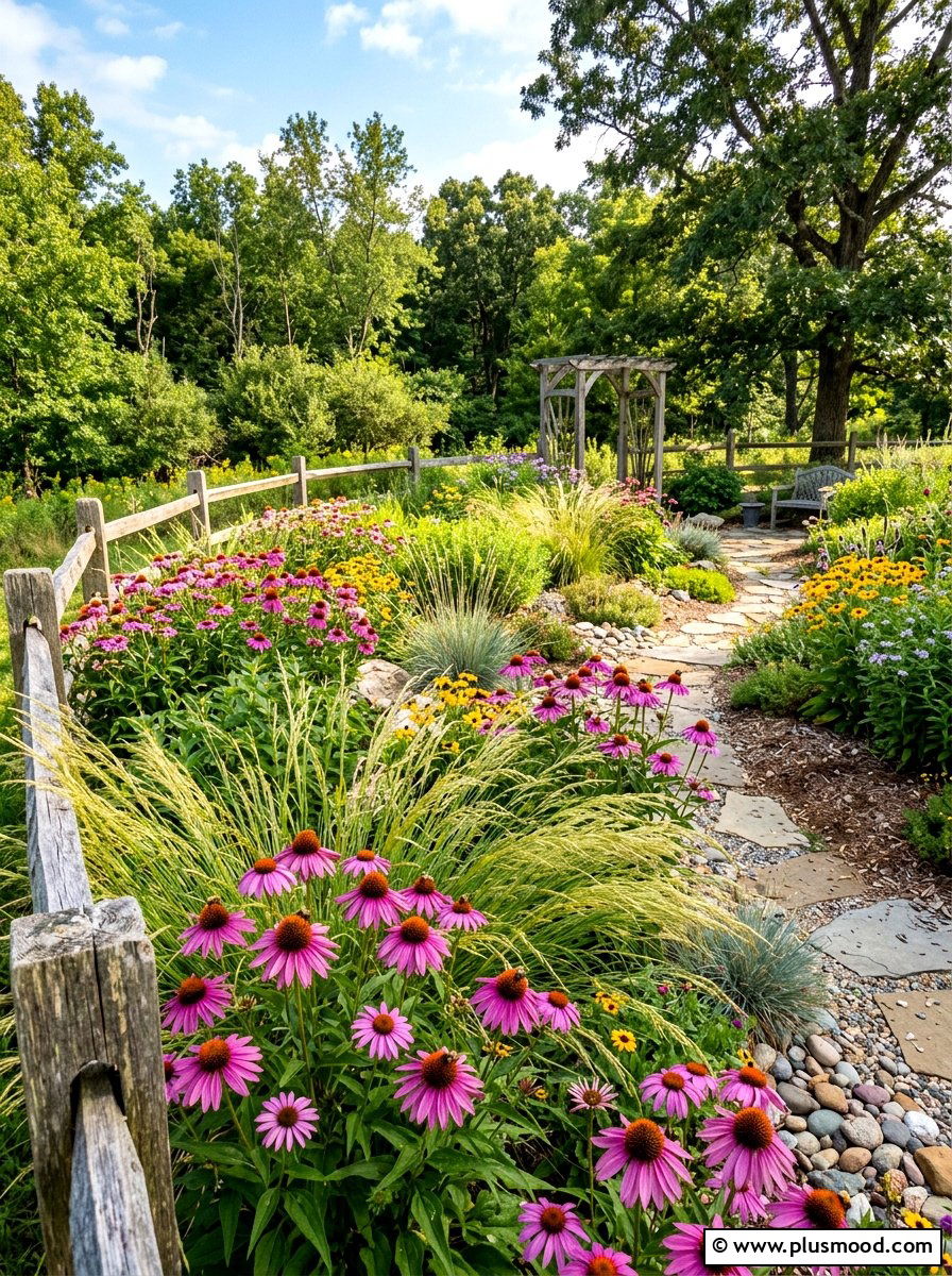 Native plant garden - 25 summer landscape design ideas
