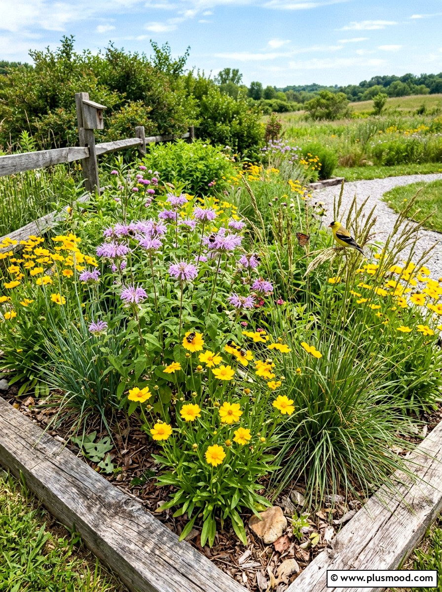 Native wildflower bed - 25 summer corner flower bed ideas