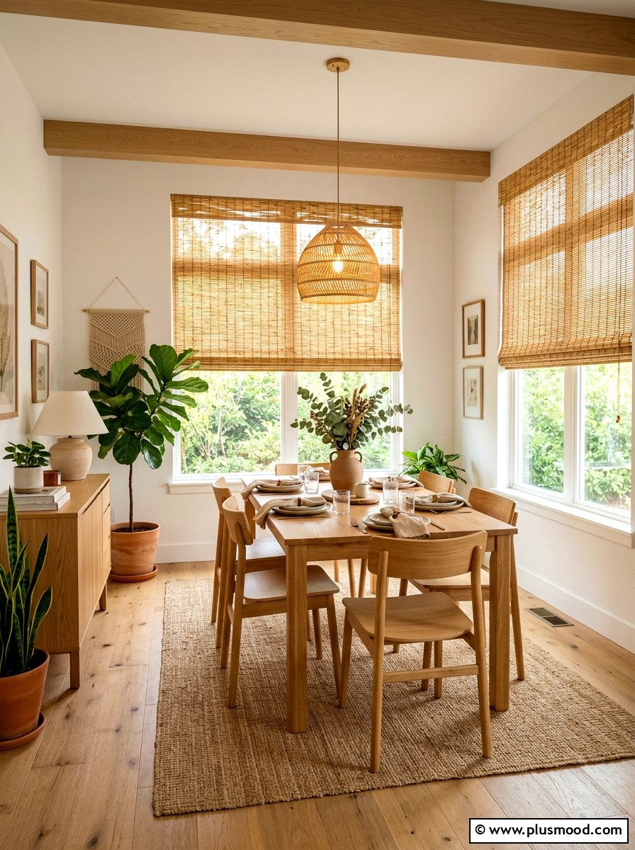 Natural Bamboo Shades - 25 summer home refresh ideas