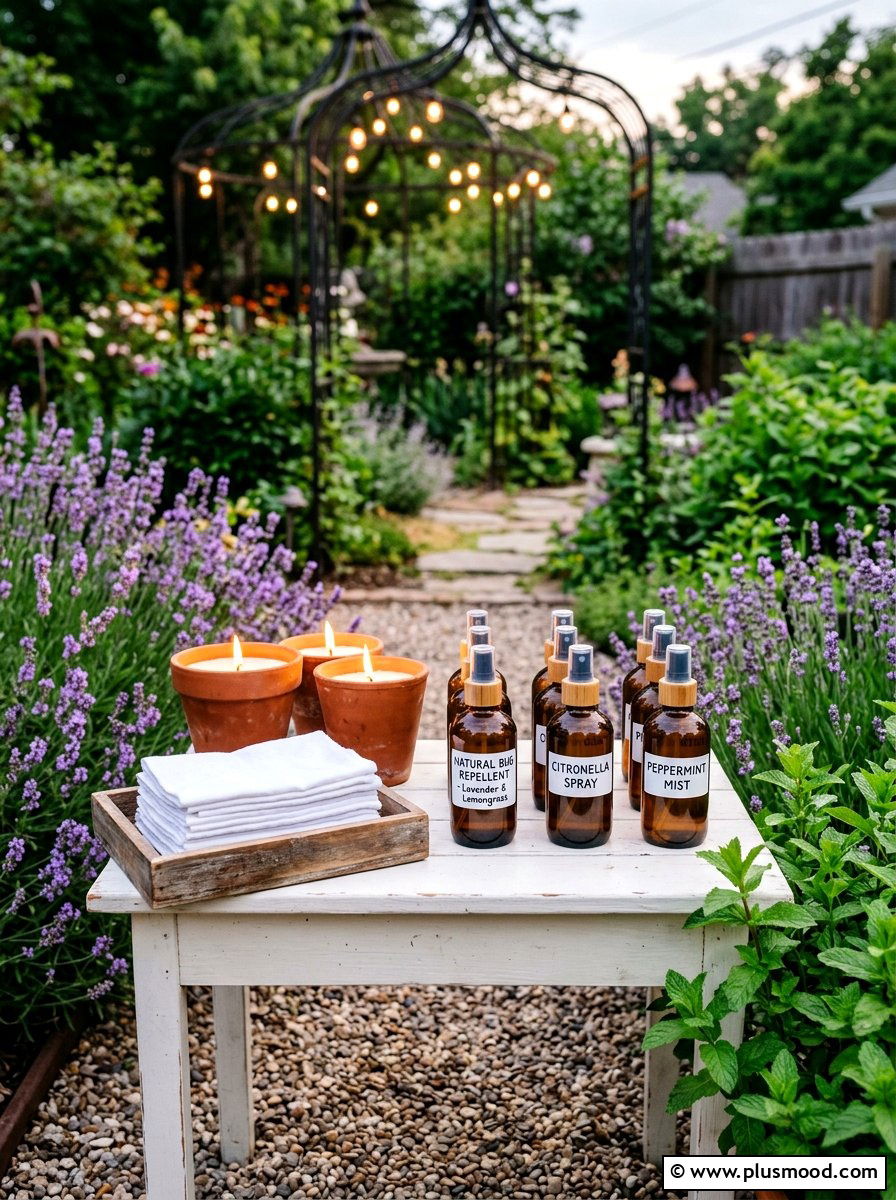 Natural Bug Repellent Station - 25 summer easy outdoor entertaining ideas