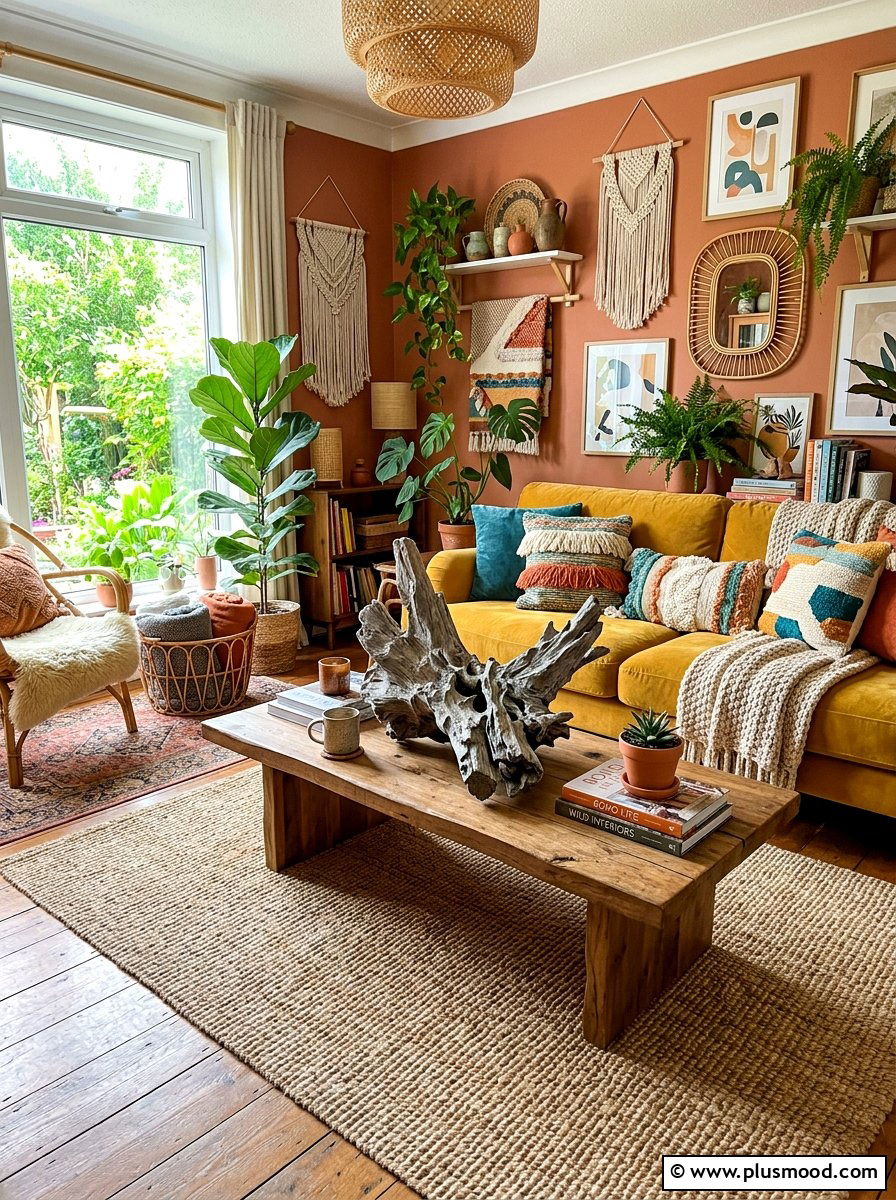 Natural Driftwood Sculpture - 25 summer coffee table decor ideas
