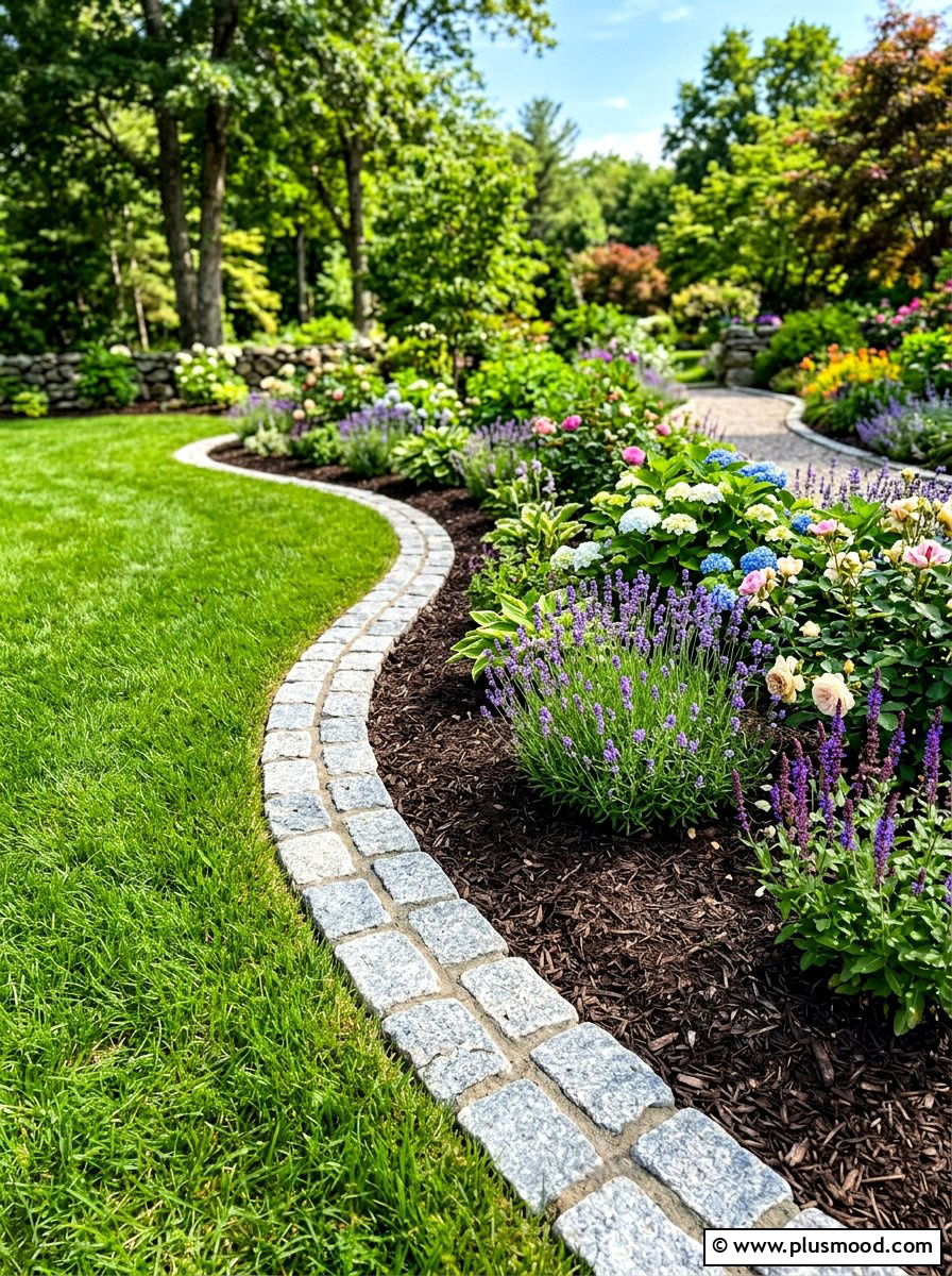 Natural Garden Edging - 25 summer garden makeover ideas