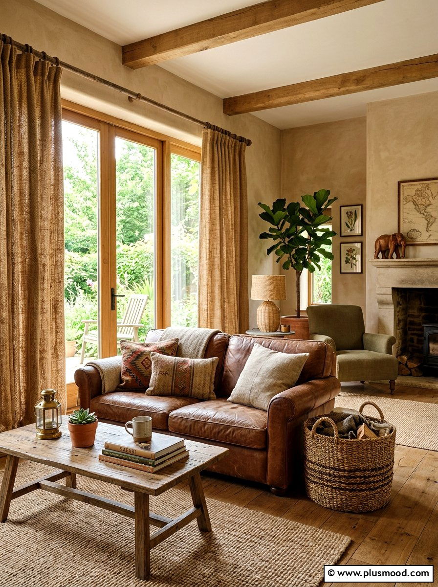Natural Jute Blend - 25 summer curtains ideas for living room