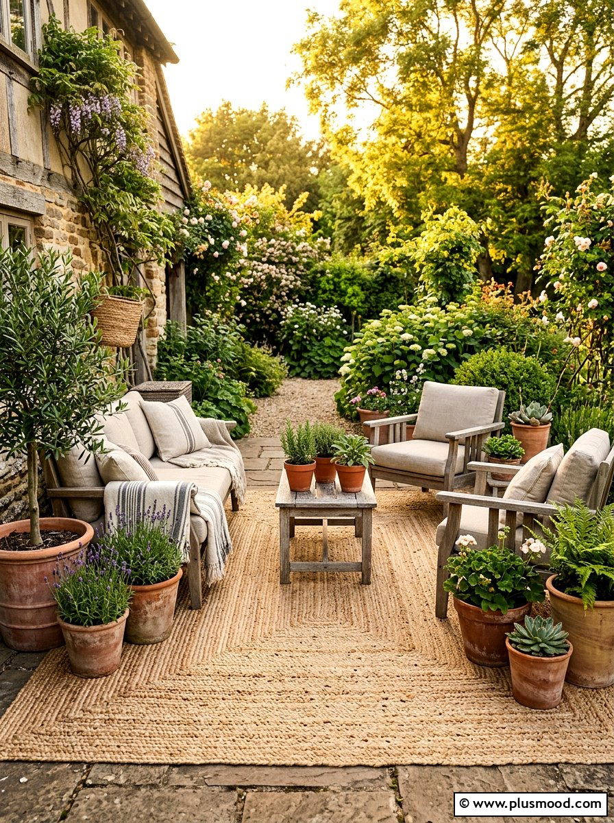 Natural Jute Patio Rug - 25 summer patio rug ideas