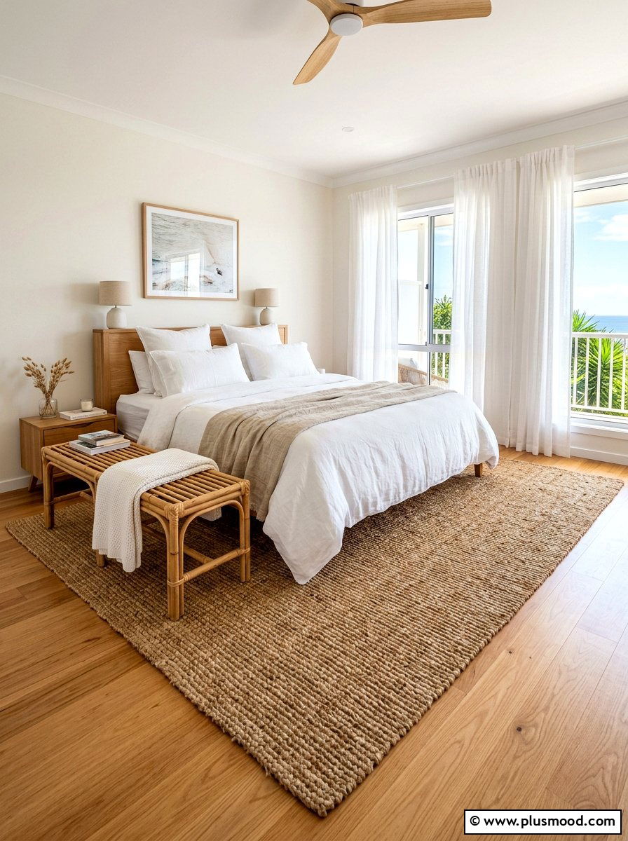 Natural Jute Rug Bedroom - 25 summer bed styling ideas