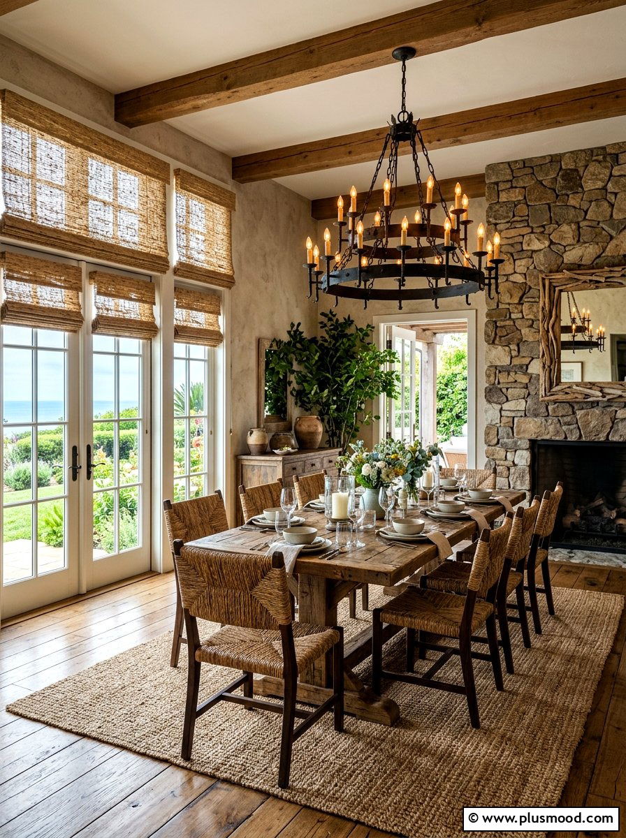 Natural Jute Shades - 25 summer breezy window treatment ideas