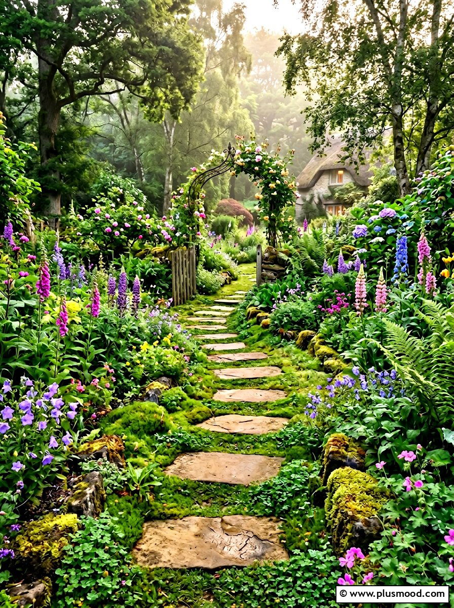 Natural Stepping Stones - 25 small backyard ideas with rock garden