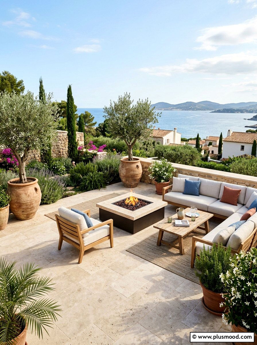 Natural Stone Patio - 25 summer backyard cooling ideas