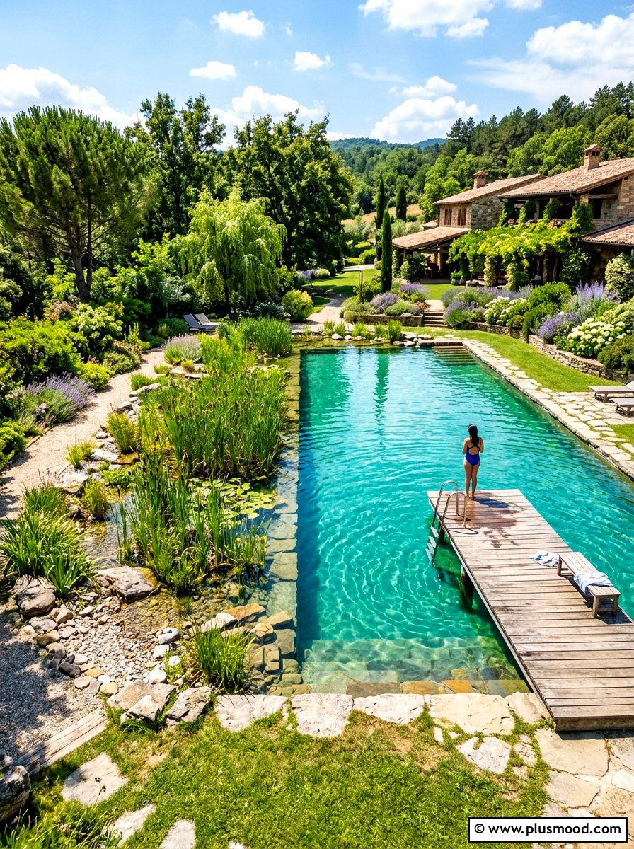Natural Swimming Pond - 25 summer pond ideas for backyard
