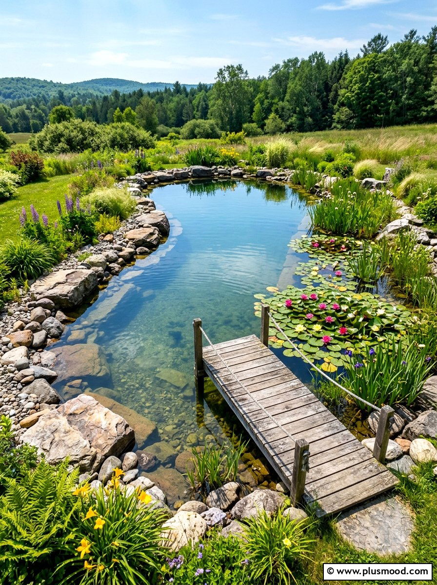 Natural Swimming Pond - 25 summer backyard pool ideas