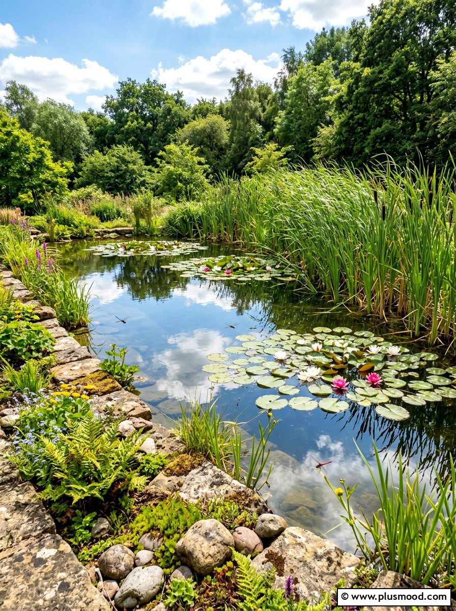 Natural Wildlife Pond - 25 summer English garden ideas