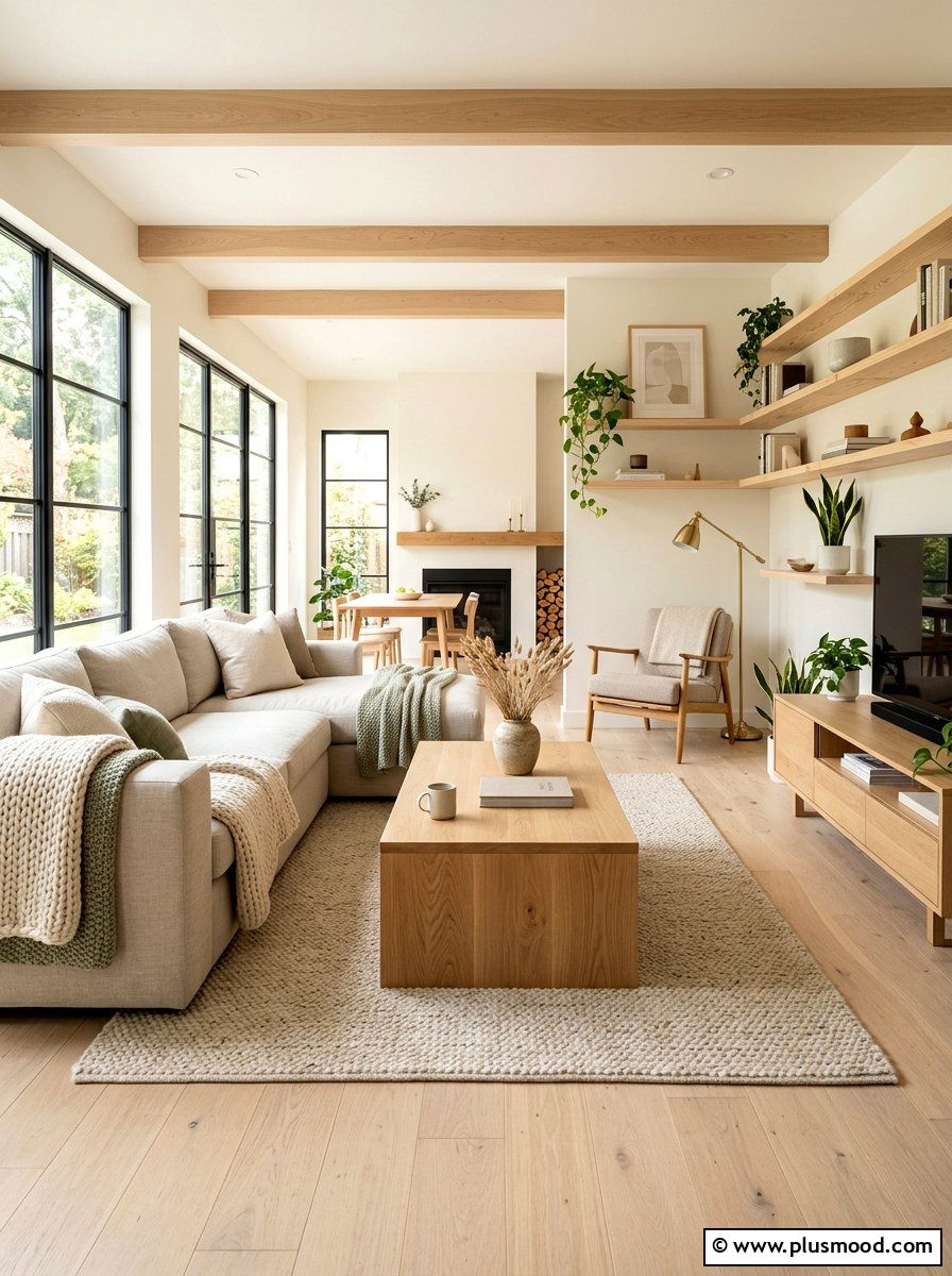 Natural Wood Accents - 25 summer home makeover ideas