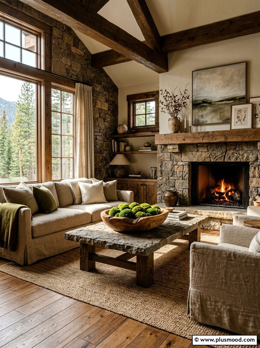 Natural Wood Bowl - 25 summer coffee table styling ideas for living room
